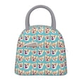 thumbnail image 1 of Fotbe Cute Corgi Head Bolsa de Almuerzo con Estampado, Lonchera Aislada, Contenedor de Comida Reutilizable Tipo Cooler a Prueba de Fugas, 1 of 6