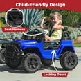 thumbnail image 6 of Best Choice Products 12V Kids Ride On Truck Car w/ Parent Remote Control, Spring Suspension, LED Lights - Blue, 6 of 8