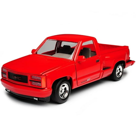 Pickup Gt Styling Bug - 1992 GMC Sierra GT Red Pickup Truck 1/24 Diecast Model by Motormax