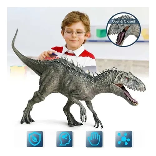 Dinosaur Model Figurines Toys withbackround Board Jurassic Park Animals KidsGift 
