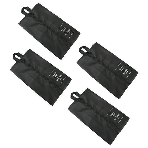 unbranded 4Pcs Travel Shoe Bags Shoe Pouch Folding Shoes Storage Organizer