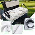 thumbnail image 5 of Golf Cart Seat Covers for 2 Seater,Butterfly Flower Microfiber Cart Seat Towel Blanket,Cotton Rustic Watercolor Leaf Floral Absorbent Breathable Non Slip Bench Seats Protector for Golf Course 51"x31", 5 of 9