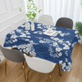 thumbnail image 2 of Yayeee Tablecloths 54" x 54" Rectangle Wrinkle Resistant Party Table Cover, Floral Ocean Waves, 2 of 8