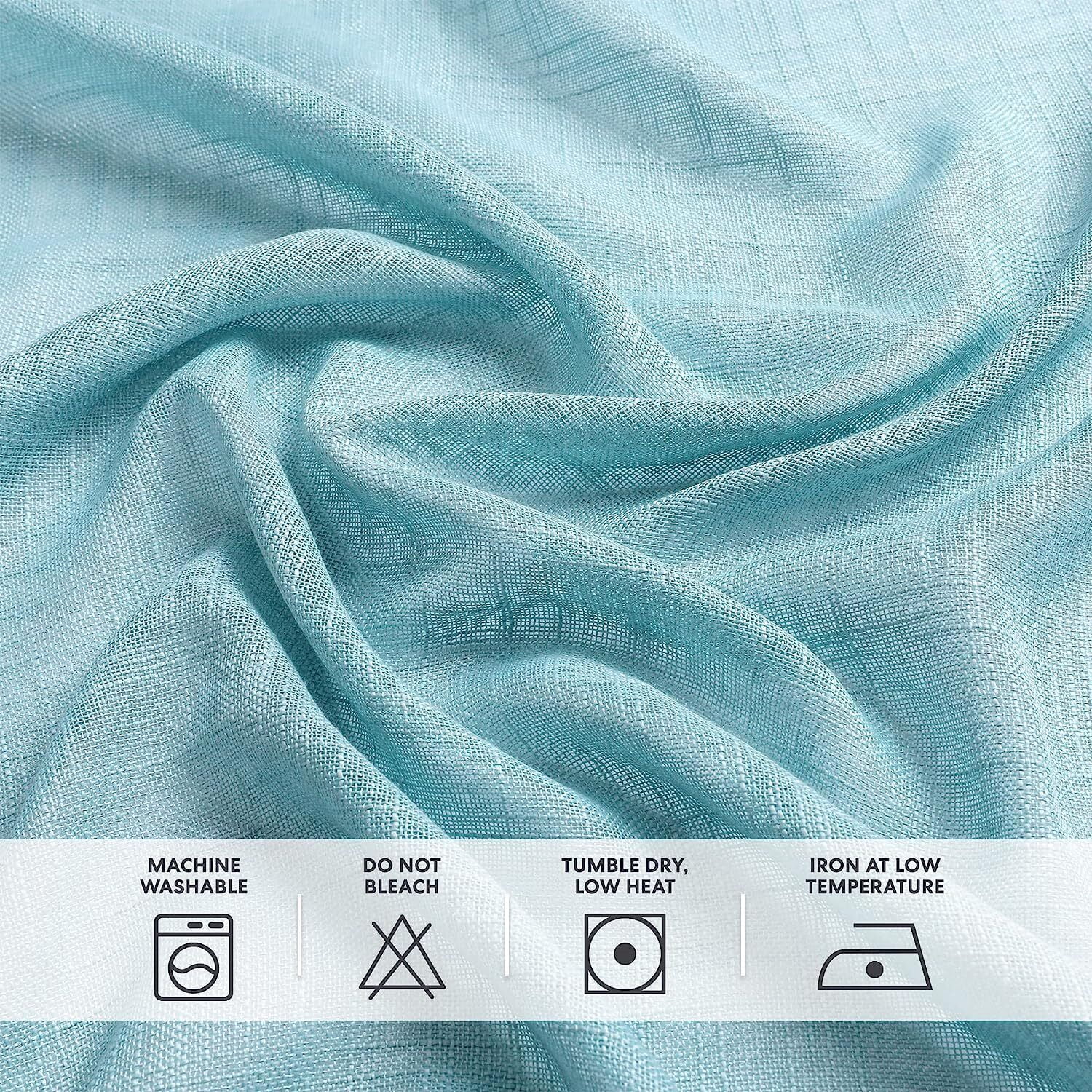 Hampton Home 2 Piece Luxury Semi Sheer Grommet Top Curtain Panel Pair - Assorted Colors