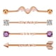 thumbnail image 2 of 4 Piezas Pendientes de Barra Industrial Sunnimix Acero Inoxidable 38 mm Joyería de Piercing Corporal, 2 of 8