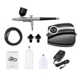 thumbnail image 3 of Kit de aerógrafo multifuncional con compresor Juego de aerógrafo de mano de doble acción Presión aju, 3 of 7