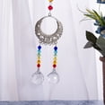 thumbnail image 6 of Car Hanging Crystal Pendant Home Wall Hanging Shining Decor Drop Ornament with Beads, Dual Balls, 6 of 7