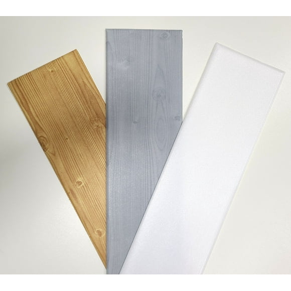Styrofoam Glue Up Ceiling Planks To Cover Popcorn Ceiling, Sample Kit , pack of 3 finishes