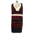 thumbnail image 6 of Legmogue Women's Tri Line Sherpa-Lined Lounge Sock - Womens - Female, One Size, Burgundy, 6 of 7