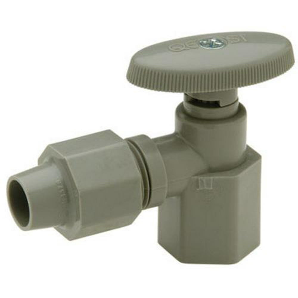 QEST QV303R Angle Shutoff Valve 3/8"Ct 1/2"Fp