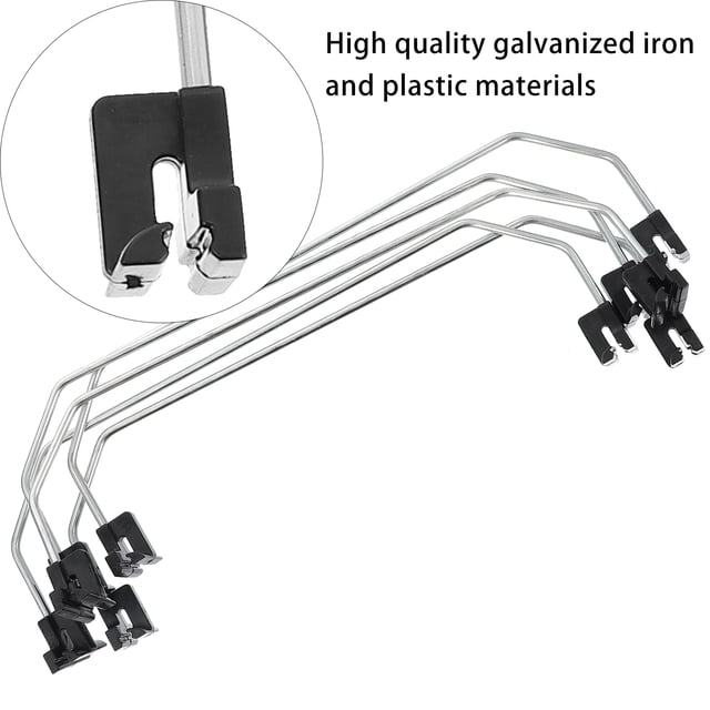 IFANLANDOR 5Pcs Metal Shelf Dividers For Office Galvanized Iron Shelf Division Supermarket Management