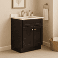 thumbnail image 3 of Design House Brookings 30" Ready to Assemble Solid Wood Bathroom Vanity, Espresso, 3 of 17