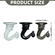 2 Sets Swag Ceiling Hooks Heavy Duty Swag Hook for Hanging Plants Ceiling Installation Cavity Wall Fixing (2, Black)