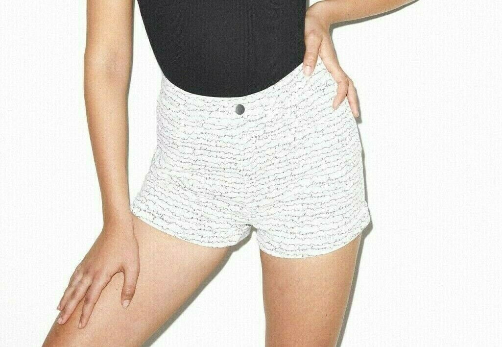 high waisted cuffed shorts