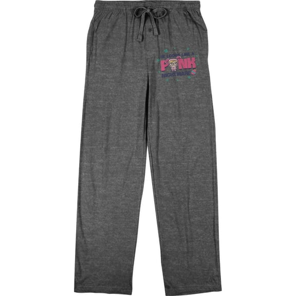 A Christmas Story â€œHe Looks Like a Pink Nightmareâ€ Men's Graphite Heather Pajama Pants-Medium