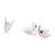 thumbnail image 5 of Estatua De Cisne Con Gesto De Mano De Rock, Escultura Creativa De Resina, Figura De Dedo Para Apartamento, Dormitorio, Restaurante, Oficina, Sala De Estar, Decoración Navideña, 5 of 8
