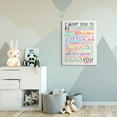 thumbnail image 2 of Stupell Industries I Want You To Be You Inspirational Phrases Colorful White Word Design Canvas Wall Art by Erica Billups, 2 of 6