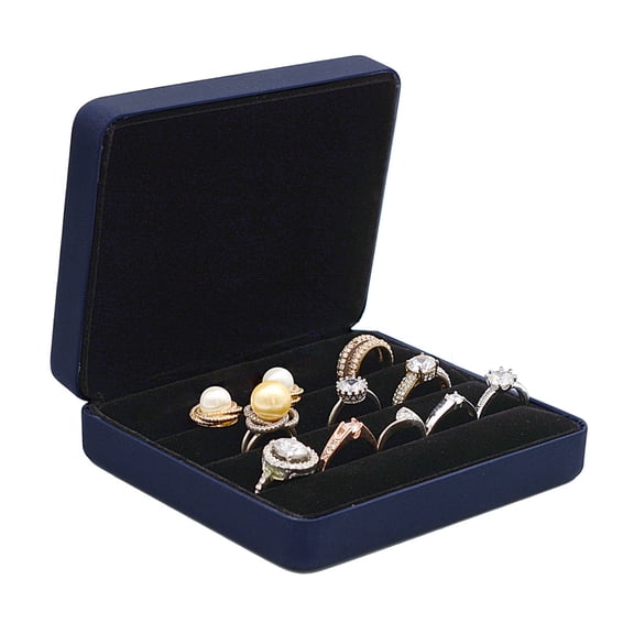 TINYSOME Ring Organizer Small Box Portable Ring Storage-Case Multiple Ring Holder for Jewelry Fit to Travel for Wedding Birthday