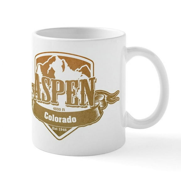 CafePress - Aspen Colorado Ski Resort 4 Mugs - 11 oz Ceramic Mug - Novelty Coffee Tea Cup