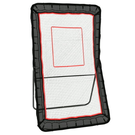 SKYSHALO 4x7ft Lacrosse Baseball Rebounder Softball Bounce Pinchback Net Adjustable Angle Shooting