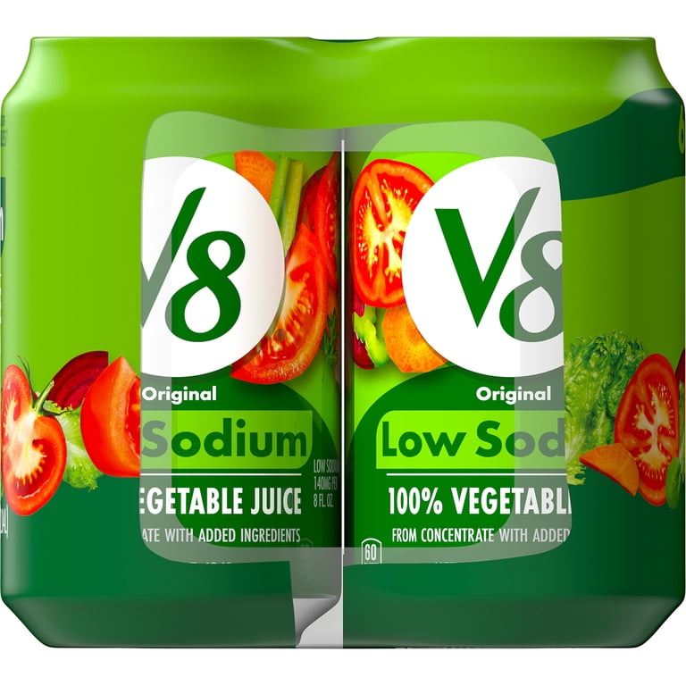 V8 Low Sodium Original 100% Vegetable Juice, 11.5 fl oz Cans, 24 Pack photo 5