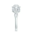 thumbnail image 3 of Rosec Jewels Certified Lab Created Diamond Vintage Engagement Ring for Women (EF-VS Quality), 925 Sterling Silver, US 4.00, 3 of 8