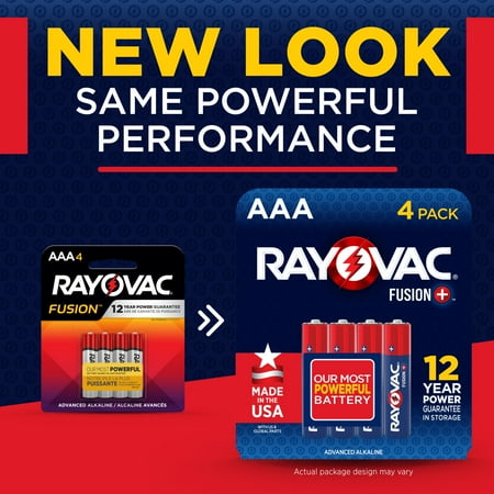 Rayovac Fusion AAA Batteries (16 Pack), Triple A Alkaline Batteries