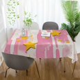 thumbnail image 3 of Yayeee Tablecloths 60" x 108" Rectangle Wrinkle Resistant Party Table Cover, Flat Yellow Stars, 3 of 8