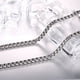 thumbnail image 3 of Cadena de joyería de acero inoxidable con forma de perla cuadrada, accesorios colgantes de acero de titanio para hombres y mujeres, 3 of 3