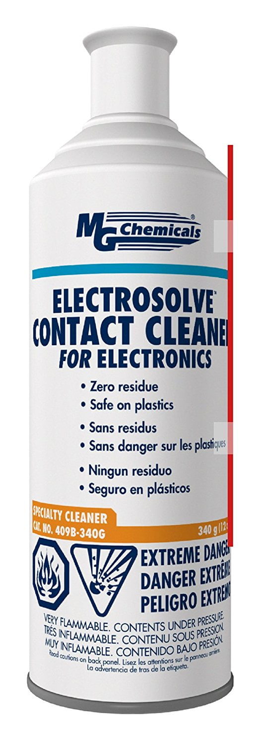 MG Chemicals 409B340G Electrosolve Zero Residue Contact Cleaner, 340g