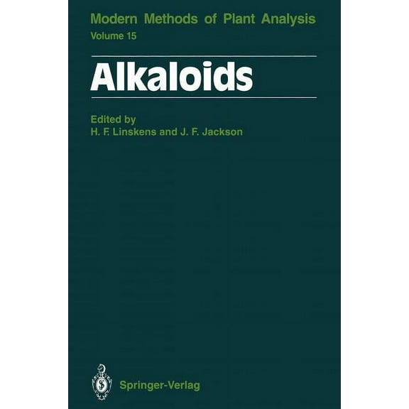 Molecular Methods of Plant Analysis Alkaloids, Book 15, (Paperback)