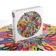 thumbnail image 2 of Puzzle-Blooming Color-1000 Pieces Color Challenge Blue Board Round Jigsaw Puzzles, 2 of 4