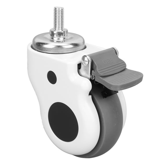 Swirl Casters Wheel, Nylon Excellent Stability Flexible Rotation Bed Universal Wheel Thickening Bracket For Hospital Instruments