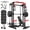 SM00 Home Gym Package ( Weight Bench & 260LBS Plates & Cable Accessories), variant on Mikolo Smith Machine, 2000LBS Power Cage Squat Rack with Smith Bar, Two LAT Pull-Down Systems, Cable Crossover Machine and More Cable Attachment for Home Gym