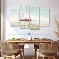 thumbnail image 3 of Elephant Stock Sailing Journey Wall Art - Horizontal Multi Panel Canvas - Living Room Wall Decor - Transportation Multi Panel - Beige And Blue Decor By Jane Slivka - 68" x 42", 3 of 8