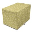 thumbnail image 1 of Botanical Dog Crate Cover, Rural Concept Retro Flowers and Abstract Herbs in Pastel Colors, Easy to Use Pet Kennel Cover Small Dogs Puppies Kittens, 7 Sizes, Khaki Pale Yellow, by Ambesonne, 1 of 6