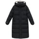 thumbnail image 4 of Chaqueta de plumón y algodón para mujer, de largo medio hasta la rodilla, holgada, con capucha, chaqueta de pan gruesa, 4 of 5
