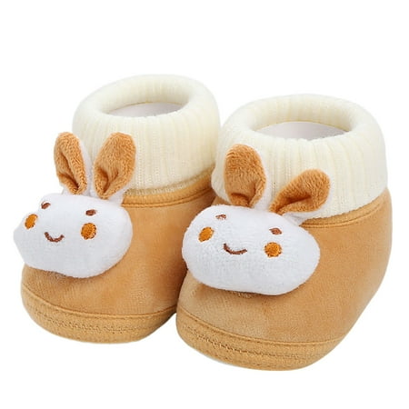 kamemir Shoes for Kids Baby Shoes Boys Girls First Walking Shoes Infant Sneakers Crib Shoes Breathable Lightweight Slip On Shoes(Coffee 4.5)