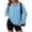 Blue, variant on YODETEY Sweaters for Women Half Zip Sweatshirts, Ladies Long Sleeve Oversized Sweatshirts Half Zip Pullover Top, #Pink,Women's Plus S