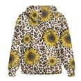 thumbnail image 5 of Renewold Sunflower Leopard Print Oversized Hoodies for Women Long Sleeve Full Zip Hooded Sweatshirts Loose Fit Pullover Sweaters Fashion Jackets Fleece Sweatshirt Athletic Clothing, XXL, 5 of 7