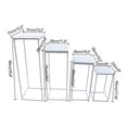 thumbnail image 2 of 4Pcs Metal Flower Rack Vase Stand Prop Geometric Column For Wedding Party Decor, 2 of 9