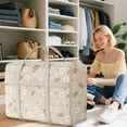 thumbnail image 2 of Btomtd Reinforced Storage Bag for Heavy Duty Moving, Oversized Totes with Handles for Quilt and Clothing Storage, Moving Bag with Double Zipper, 110L, XL, 2 of 8