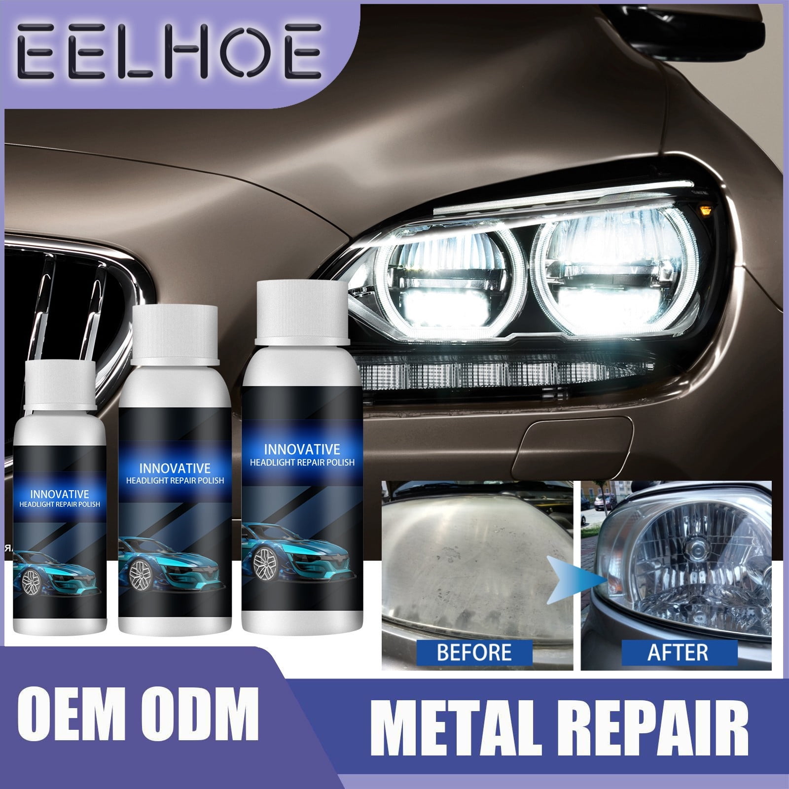 Car Headlight Repair Liquid Car Light Plating Crystal Refurbishment Repair  Car Headlight Plating Film Refurbishment Repair Agent - Automotive - Temu  Switzerland