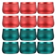 thumbnail image 1 of KAKOWELY Tea Storage Can 12pcs Multi-purpose Sealed Tinplate Box Storage Tea Jars Candy Storage Can3.15"X2.95"X2.17", 1 of 5