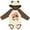 Natural & Brown w Ears, variant on Inktastic My Oma Loves Me Cute Owl Family Boys or Girls Long Sleeve Baby Bodysuit