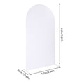 thumbnail image 2 of White Wedding Arch With Cloth Cover, Balloon Arch Frame Kit for Wedding, Wedding Backdrop Stand 3.94*1.64*7.22ft, 2 of 23