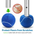 thumbnail image 3 of Andador Loyoda para personas mayores, ligero, compacto, plegable, estándar, con 2 pelotas de tenis precortadas, altura ajustable, soporta hasta 169 kg, apto para FSA/HSA, color negro (andador con pelo, 3 of 5