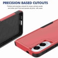thumbnail image 5 of Dteck Phone Case for Samsung Galaxy S25 Edge, Shockproof Rugged PC Hard Shell Protection TPU Soft Shell Cushioning for Samsung Galaxy S25 Edge 5G Non-Slip Double Layer Protection Cover, Red, 5 of 6