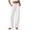 White_XYC, variant on QGJZVUNL Womens Wide Leg Pants Sweatpants Baggy High-Waisted Drawstring Joggers with Pockets Size L