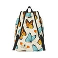 thumbnail image 3 of Daiia Butterflies Vintage Canvas Backpack for Men and Women ,Hiking Backpack,Travel Laptop Bag for School,Large Capacity Backpack, 3 of 8